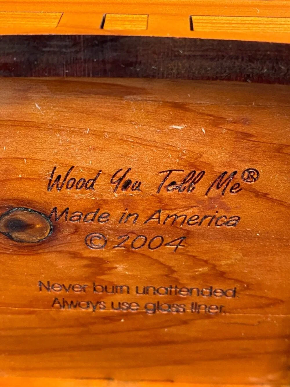 Wood You Tell Me Cedar Wood Canoe & Oars Candle Holder Cabin Decor
